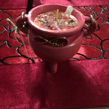 Load image into Gallery viewer, LOVE SPELL CAULDRON CANDLE