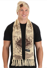 Load image into Gallery viewer, Harry Potter Marauders Map Knit Hat & Scarf Set
